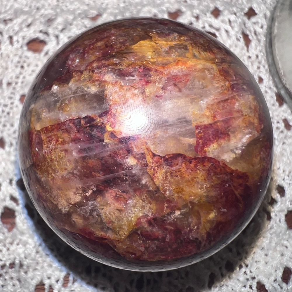 Fire Quartz Sphere